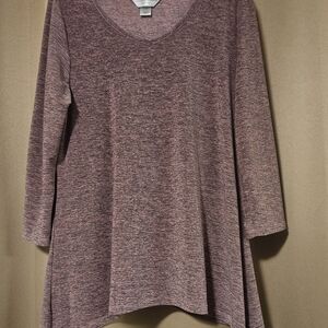 Christopher & Banks Mauve Long Sleeve Top